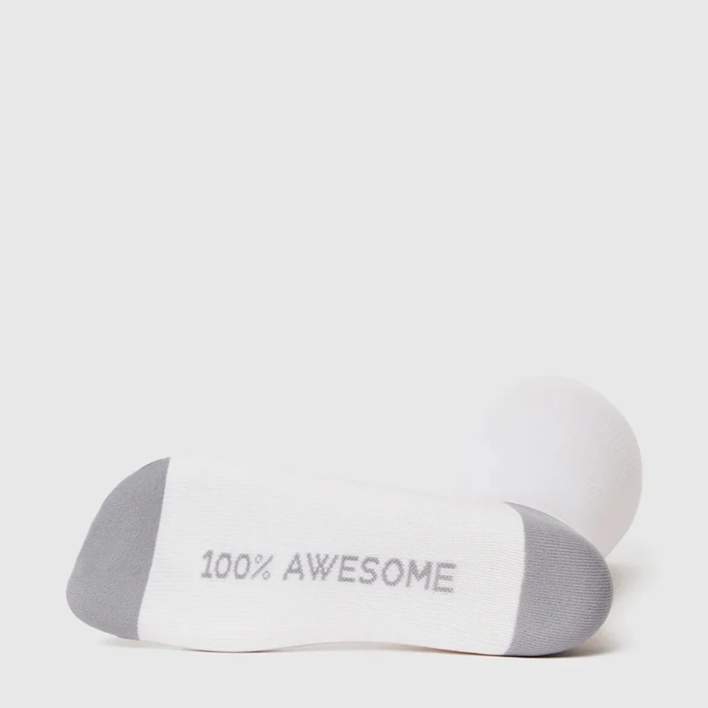 FIGS New White Compression Socks Medium 100% AWESOME Solid White Grey Supportive